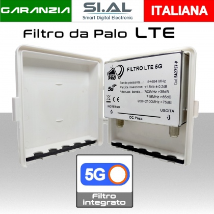 Filtro 5G da esterno per antenna blocca interferenze schermato alta attenuazione 