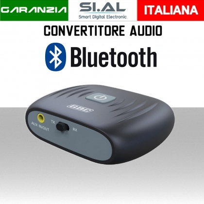 Ricevitore trasmettitore audio bluetooth compatto senza fili a batteria bidirezionale 