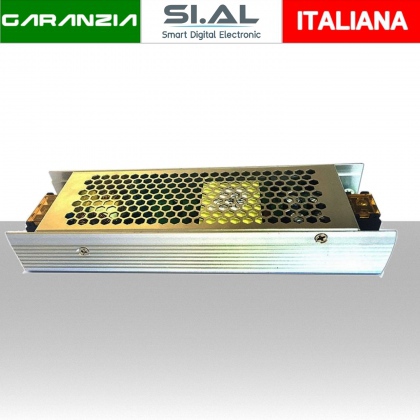 Alimentatore per LED 12V scatolato da 150W IP20 per interno trasformatore universale