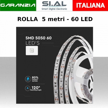 LED Strip SMD5050 - 60 LEDs 24V 6400K IP20 LUMEN: 600