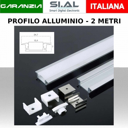 Aluminum Profile 2000* 24.7*7MM White Housing