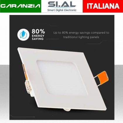 18W LED Premium Panel Downlight - Square 3000K LUMEN: 1500