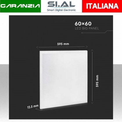 Pannello LED 40W 60x60cm 4000K Driver Incluso