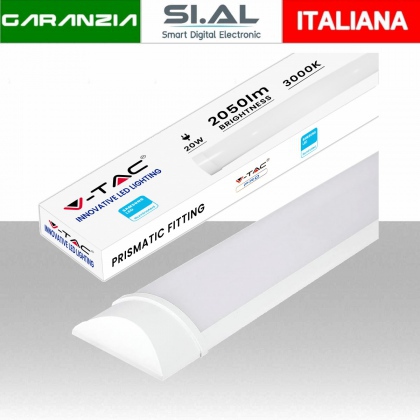 Plafoniera LED Chip Samsung Prismatica 20W 100LM/W 60cm 3000K IP20