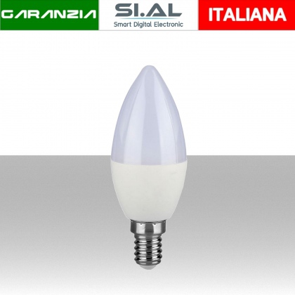 Lampadina LED Chip Samsung E14 7W Candela 4000K - 600 LUMEN