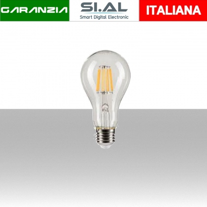 Lampadina LED E27 4W A60 Filamento Incrociato 2700K Dimmerabile