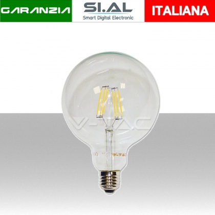 Lampadina LED E27 6W G125 Filamento 2700K