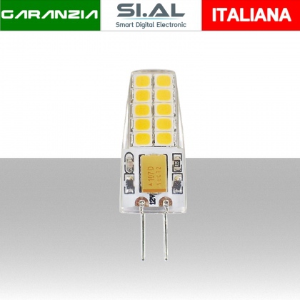 Lampadina LED G4 2,5W 12V luce calda 4000K A+ 220 lumen