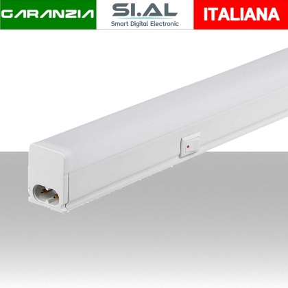 Plafoniera LED Chip Samsung Lineare 7W 60cm Raccordabile con Interruttore 3000K