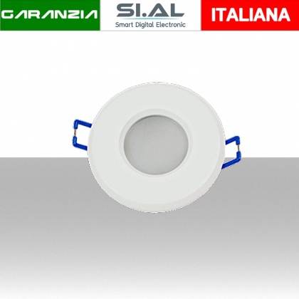 Porta lampadina GU10 ad incasso colore bianco