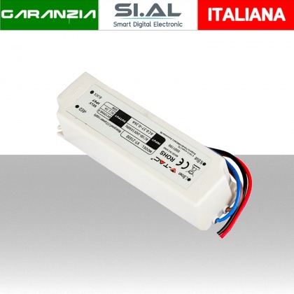 Alimentatore in Plastica 30W 12V Colore Bianco IP67