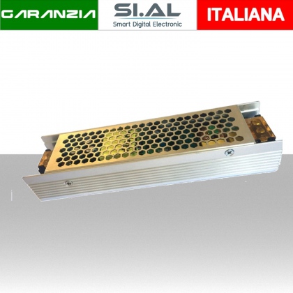 Alimentatore in Metallo 120W 24V 5A con 1 Uscita IP20