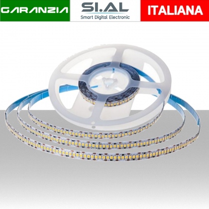 Striscia LED SMD2835 17W/m 5m 238 LED/m 150LM/W 24V 4000K IP20 10mm