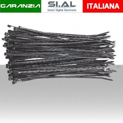 Fascetta Nylon 150x3.6mm Nera. Conf. 100pz