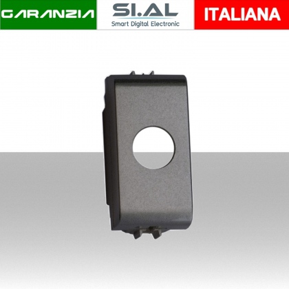 Adattatore portafrutto 1 foro Gewiss Chorus Nero