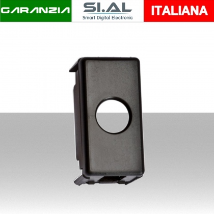 Adattatore portafrutto 1 foro Gewiss System Black