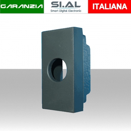 Mascherina 1 foro compatibile Legrand Vela Scura