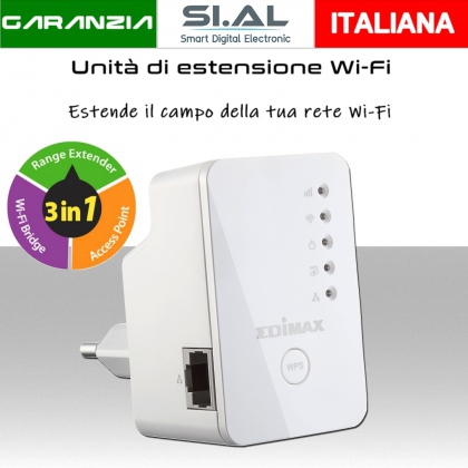 Estensore Wi-Fi Edimax 300Mbps 3in1