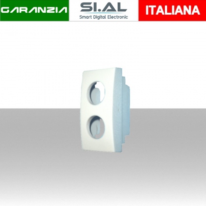 Adattatore portafrutto 2 fori ABB serie Chiara demix 