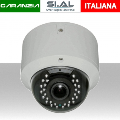 Telecamera DOME antivandalo 1080P varifocal 2.8:12mm IR 20m. 4 IN 1 (TVI CVI AHD CVBS) + BASE incorporata