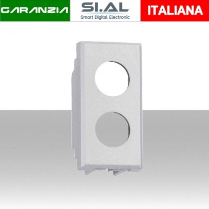 Adattatore portafrutto 2 fori BTicino Axolute Chiaro demix 