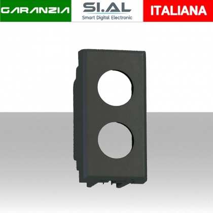 Adattatore portafrutto 2 fori BTicino Axolute Scuro demix 