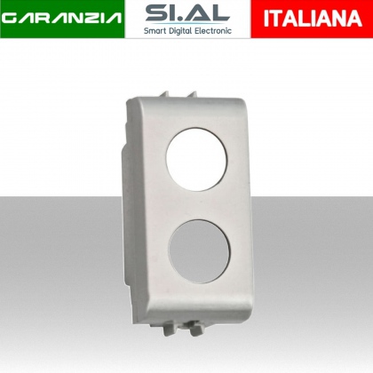 Adattatore portafrutto 2 fori Gewiss Chorus Titanio demix 