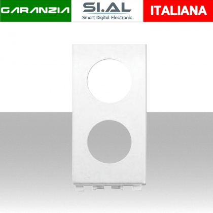 Adattatore portafrutto 2 fori Gewiss System White 9000 demix 
