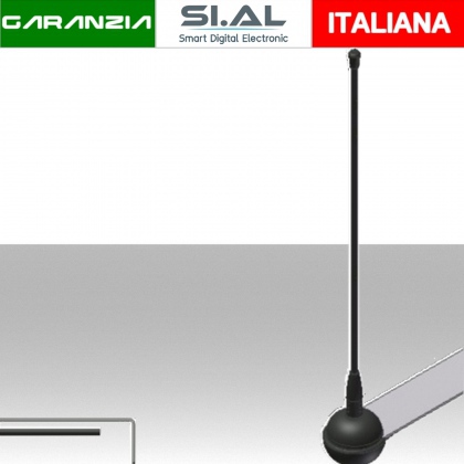 Antenna Stilo verticale 433.92MHz ad alto Q per riceventi apricancello.