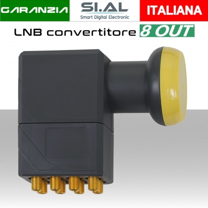 Lnb 8 uscite indipendenti convertitore per parabola satellitare 8 utenze IDdigital LNB 189