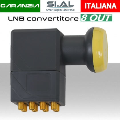 Lnb 8 uscite illuminatore per parabola universale 8 utenze IDdigital 189