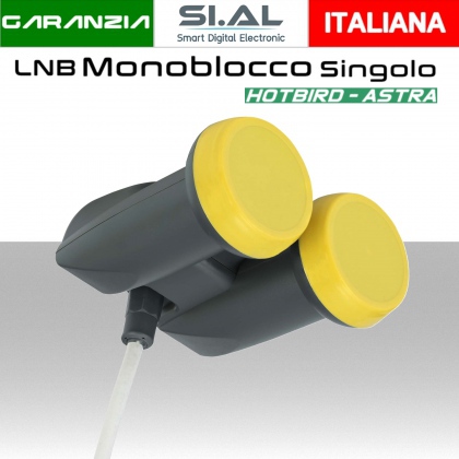 Lnb Monoblocco 1 uscita Dual Feed satelliti Hotbird - Astra convertitore IDdigital LNB 219