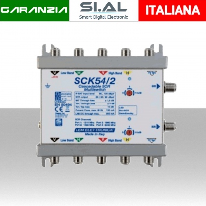 Multiswitch SCR a 5 cavi, 4 frequenze SKY - Controllo automatico del guadagno ACG (copia)