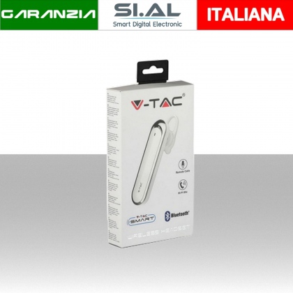 Auricolare Bluetooth 170mAh Colore Bianco