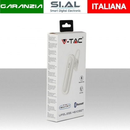 Auricolare Bluetooth 70mAh Colore Bianco