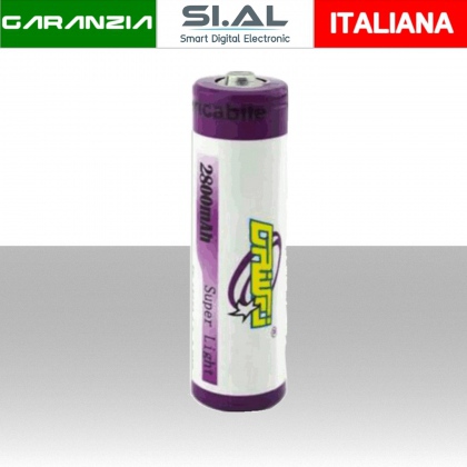 Batteria Ioni di Litio ricaricabile 18650 4.2V 2800mAh