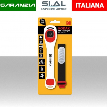 Bracciale torcia led lampeggiante per corsa campestre, ciclismo, passaggiate notturne 