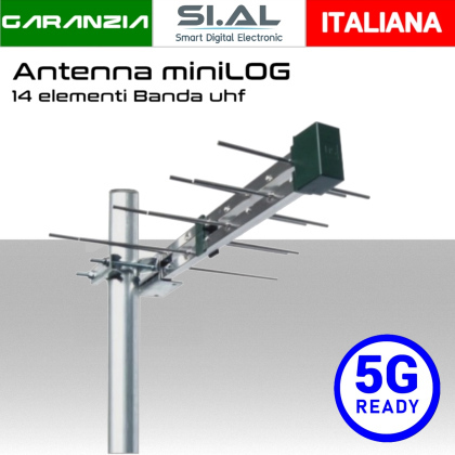 Antenna tv micro logaritmica UHF 5G Ready Emme Esse 2148UM