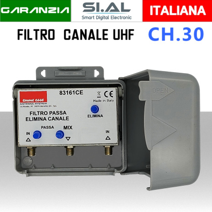 Filtro passa elimina canale UHF CH 30 da palo emme esse 83161CE