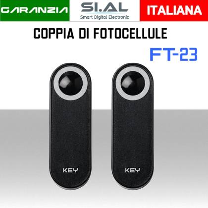 Coppia di fotocellule cancelli da esterno per pilastri sottili Key automation FT23