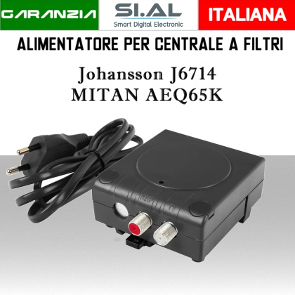 Alimentatore per centrali TV a filtri programmabili Johansson e Mitan