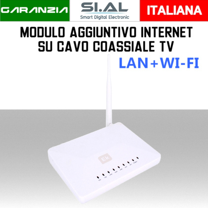 Estensore di segnale internet aggiuntivo del sistema Ekoax LAN+Wireless