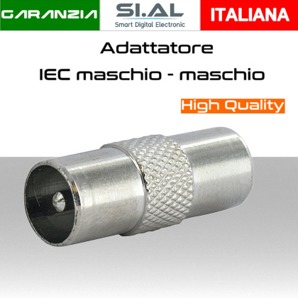 Adattatore IEC maschio - IEC maschio - Conf. 100pz