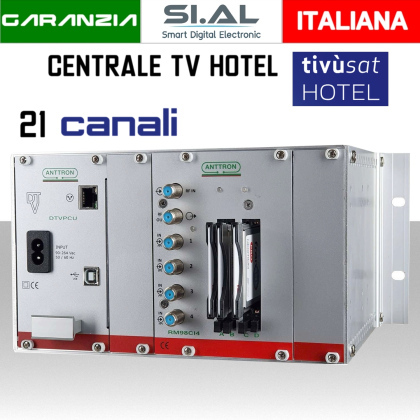 Centrale TV Hotel 21 canali HD tivusat ANTTRON CMI88CI3TVS