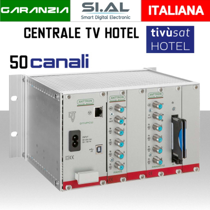 Centrale TV Hotel 50 canali HD tivusat ANTTRON CMI1616CI2TVS