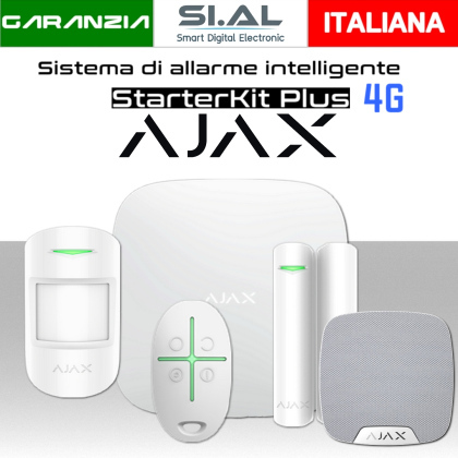 Sistema di allarme antifurto wireless Ajax StarterKit 4G con sirena 