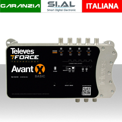 Centrale TV programmabile 5 ingressi Avant X Basic Televes 532103