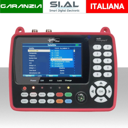 Misuratore di campo analizzatore per segnali TV e SAT palmare compatto
