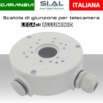 Scatola di giunzione in alluminio per Telecamera BOX impermeabile