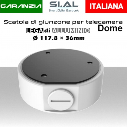 Scatola di giunzione impermeabile in alluminio per telecamera Dome